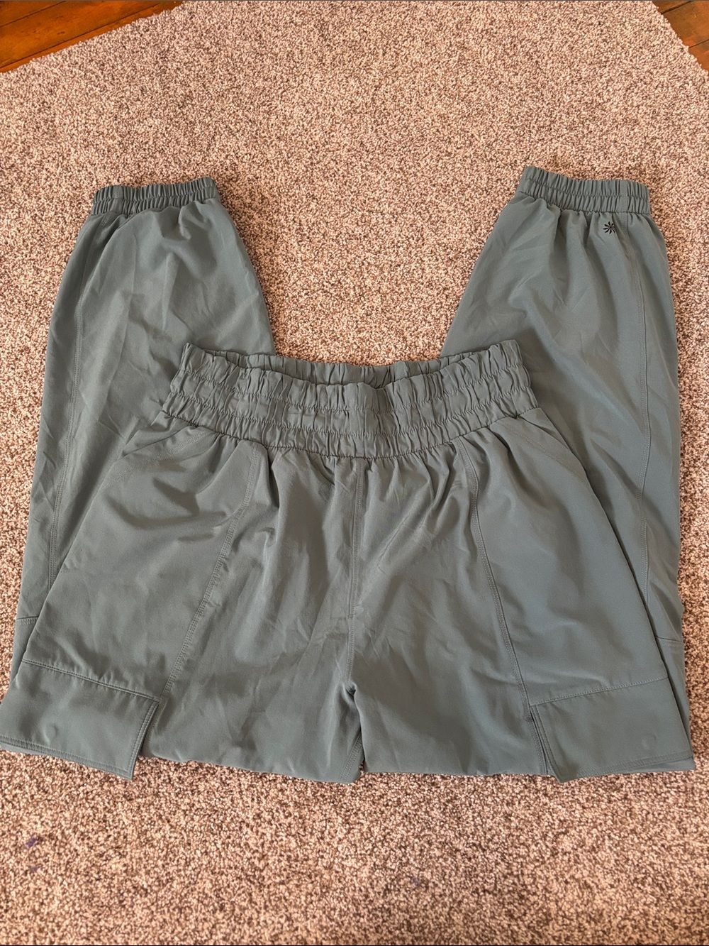 Athleta Kids Olive Green Elastic Waist Joggers